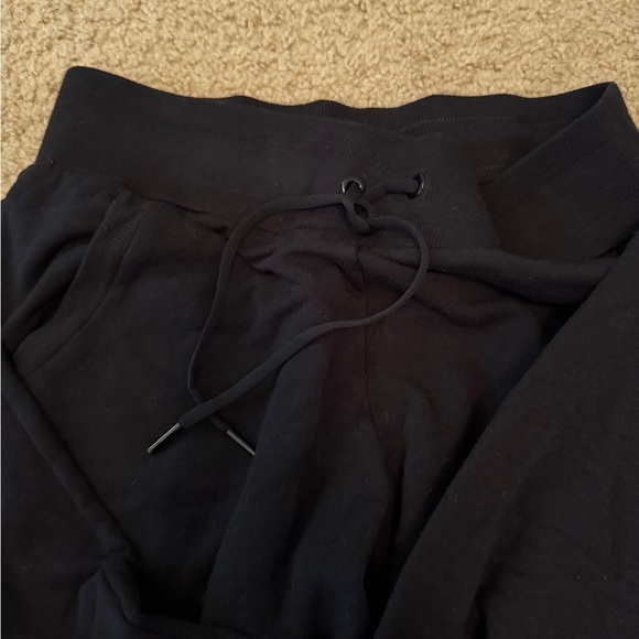 Athleta Black Track Pants Relaxed Fit Elastic Waistband - Picture 5 of 5
